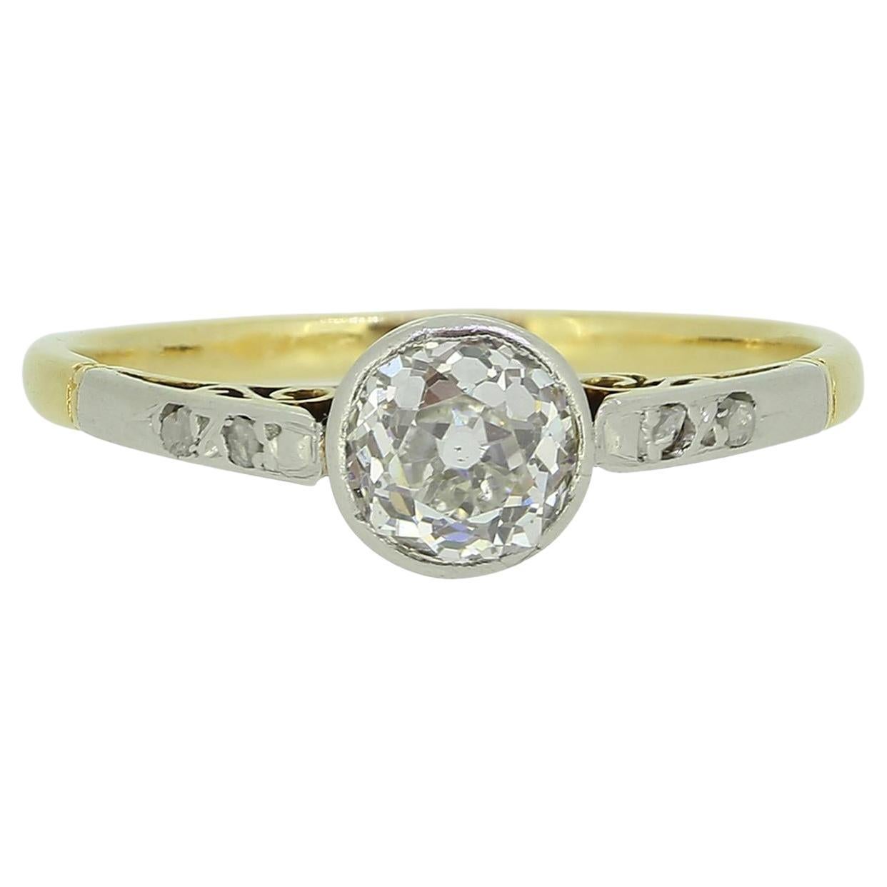 Antique 0.65 Carat Diamond Ring