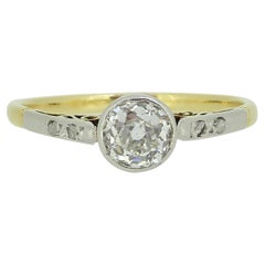Antique 0.65 Carat Diamond Ring
