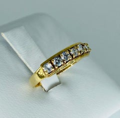 Antique 0.70 Carat Diamond Half Eternity Ring