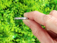 Antique 0.72 Carat Diamond and 18k White Gold Full Eternity Ring Circa 1930