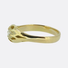 Antique 0.80 Carat Diamond Gypsy Ring
