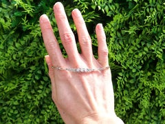 Antique 0.82 Carat Diamond and 18k Yellow Gold Bracelet Circa 1925