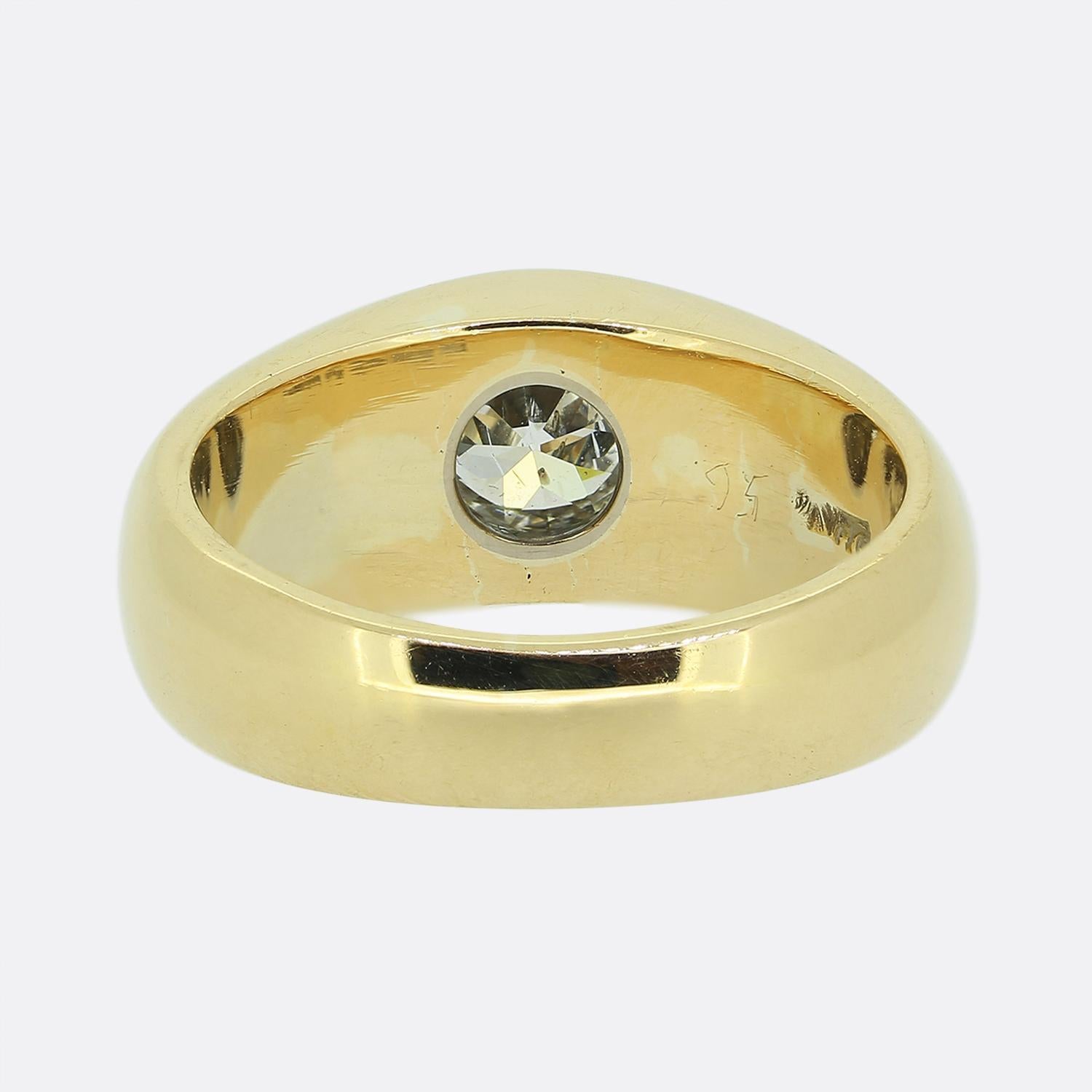 Antique 0.90 Carat Old Cut Diamond Ring In Good Condition In London, GB