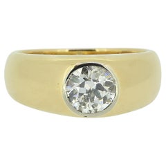 Antique 0.90 Carat Old Cut Diamond Ring
