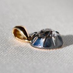 Antique 0.86ct old European cut diamond pendant, GIA certified