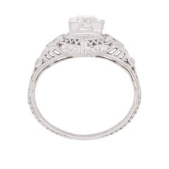 Art Deco 0.90ct Diamond Ring, circa 1920s