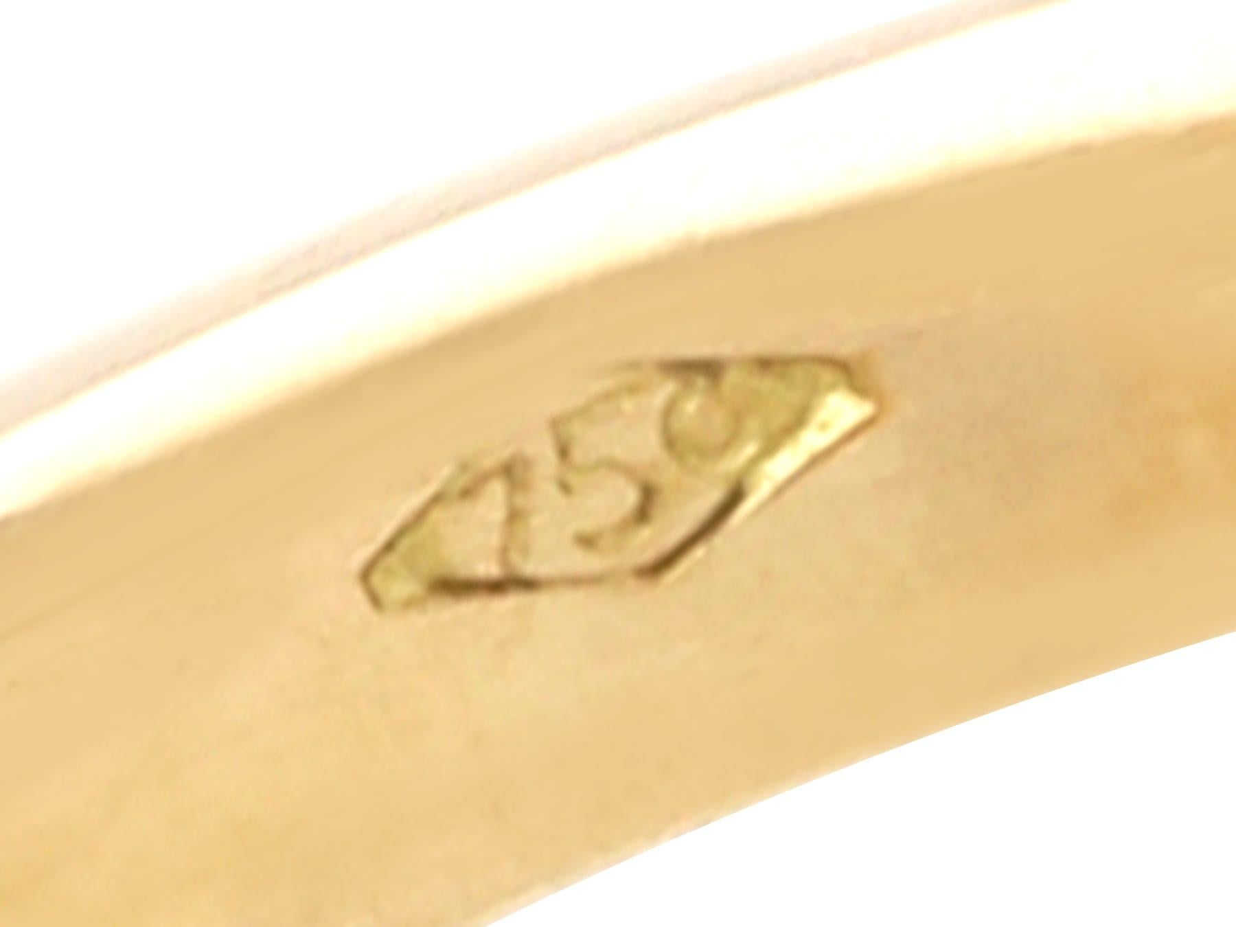 Antique 0.98Ct Diamond and 18k Yellow Gold Ring Circa 1900 For Sale 1