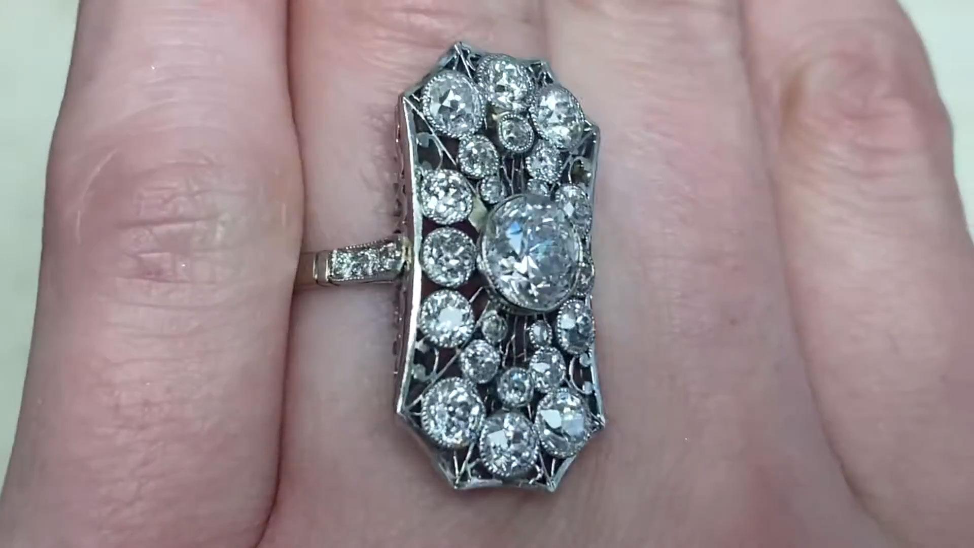 Antique OId European Cut Diamond Ring (Approx. 1-Carat), Platinum, Circa 1910 In Excellent Condition For Sale In New York, NY