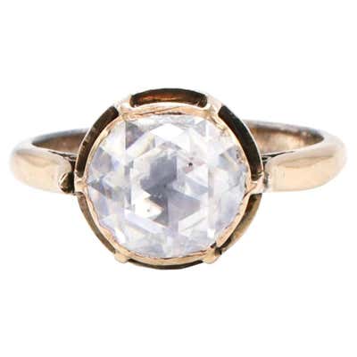 Antique Rose-cut Diamond Engagement Ring For Sale at 1stDibs | rose cut ...