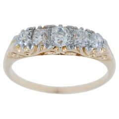 Antique 1.00 GH SI Oldmine Cut Diamond Ring 18K Solid Gold Size 9 US