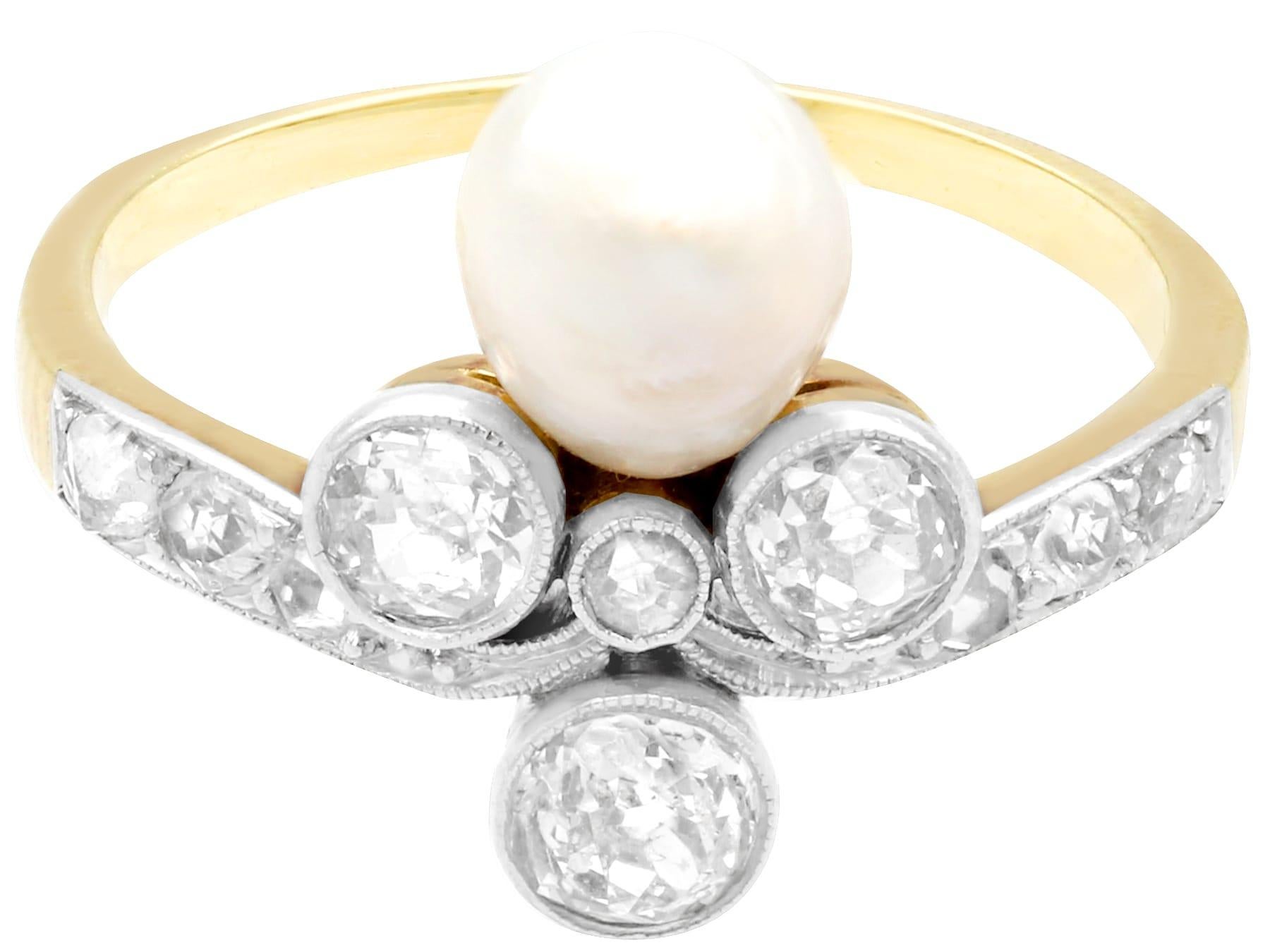 antique pearl coctail ring