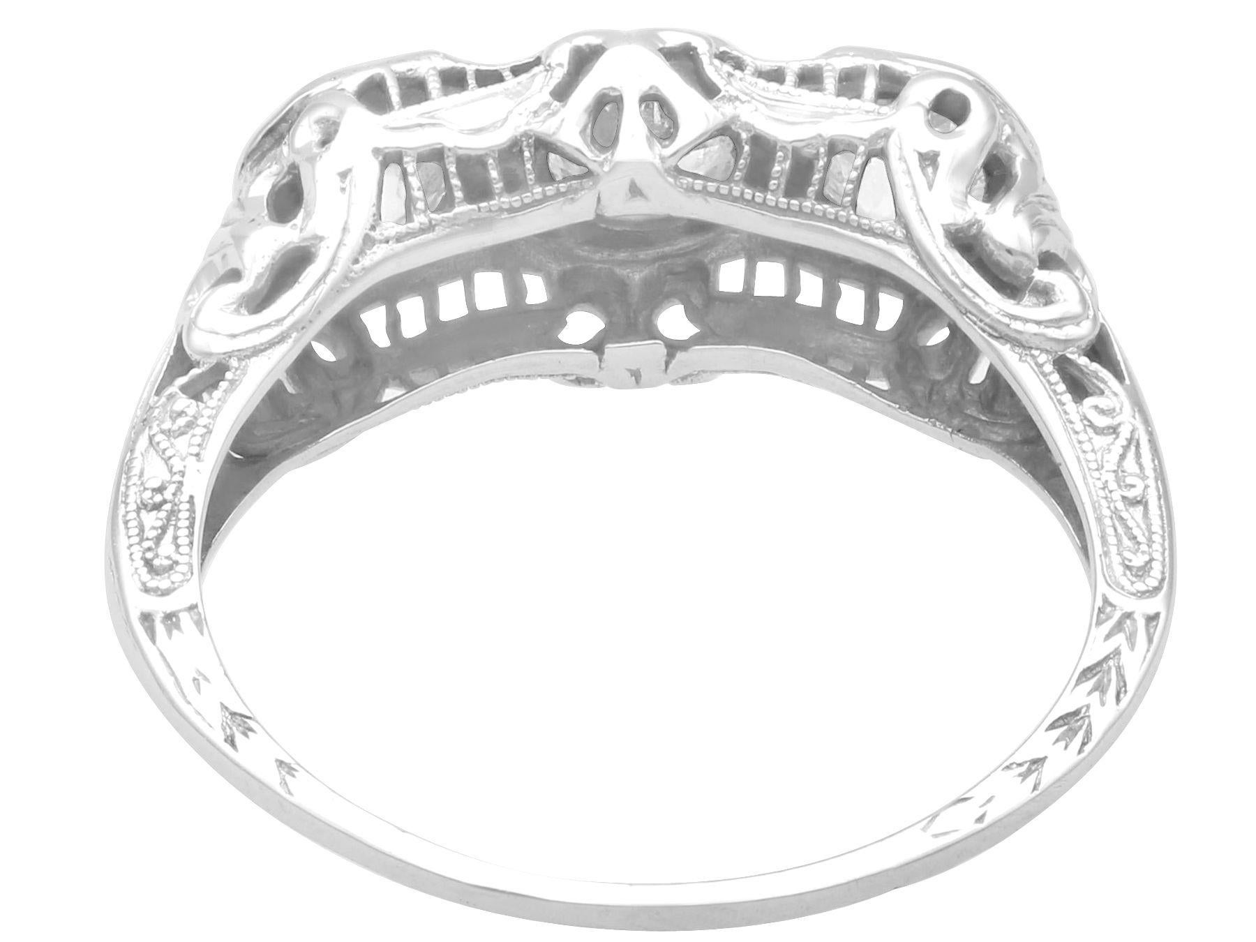 antique diamond trilogy ring