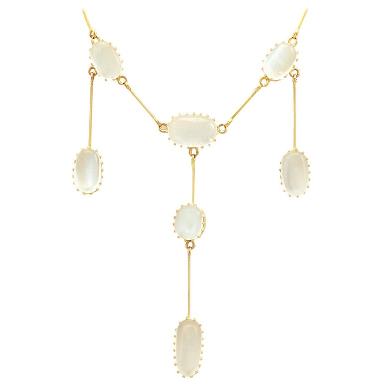 Antique 10 35 Carat Moonstone And Yellow Gold Pendant Drop Necklace For At 1stdibs - Gold Pendant Drop Necklace Antique 10 35 Carat Moonstone And Yellow Gold Pendant Drop Necklace For At 1stdibs - Gold Pendant Drop Necklace