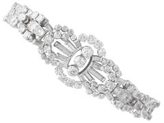 Bracelet ancien en platine et diamants de 10,99 carats, c. 1930