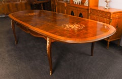 Antique 10ft French Louis Revival Ormolu Mounted dining table Circa 1920