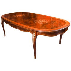 Antique 10ft French Louis Revival Ormolu Mounted dining table Circa 1920