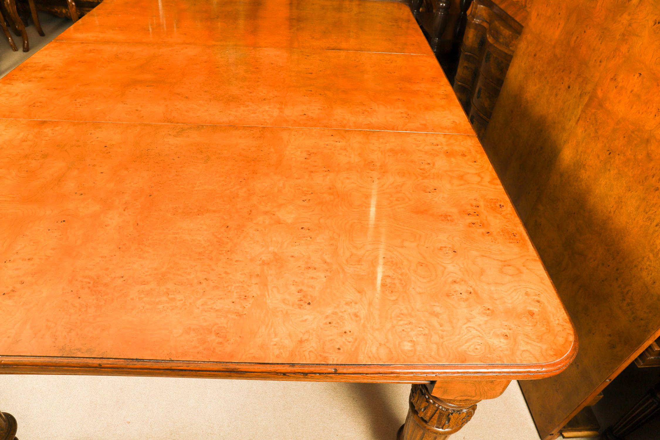 Antique 10ft Victorian Pollard Oak Extending Dining Table 19th Century For Sale 4