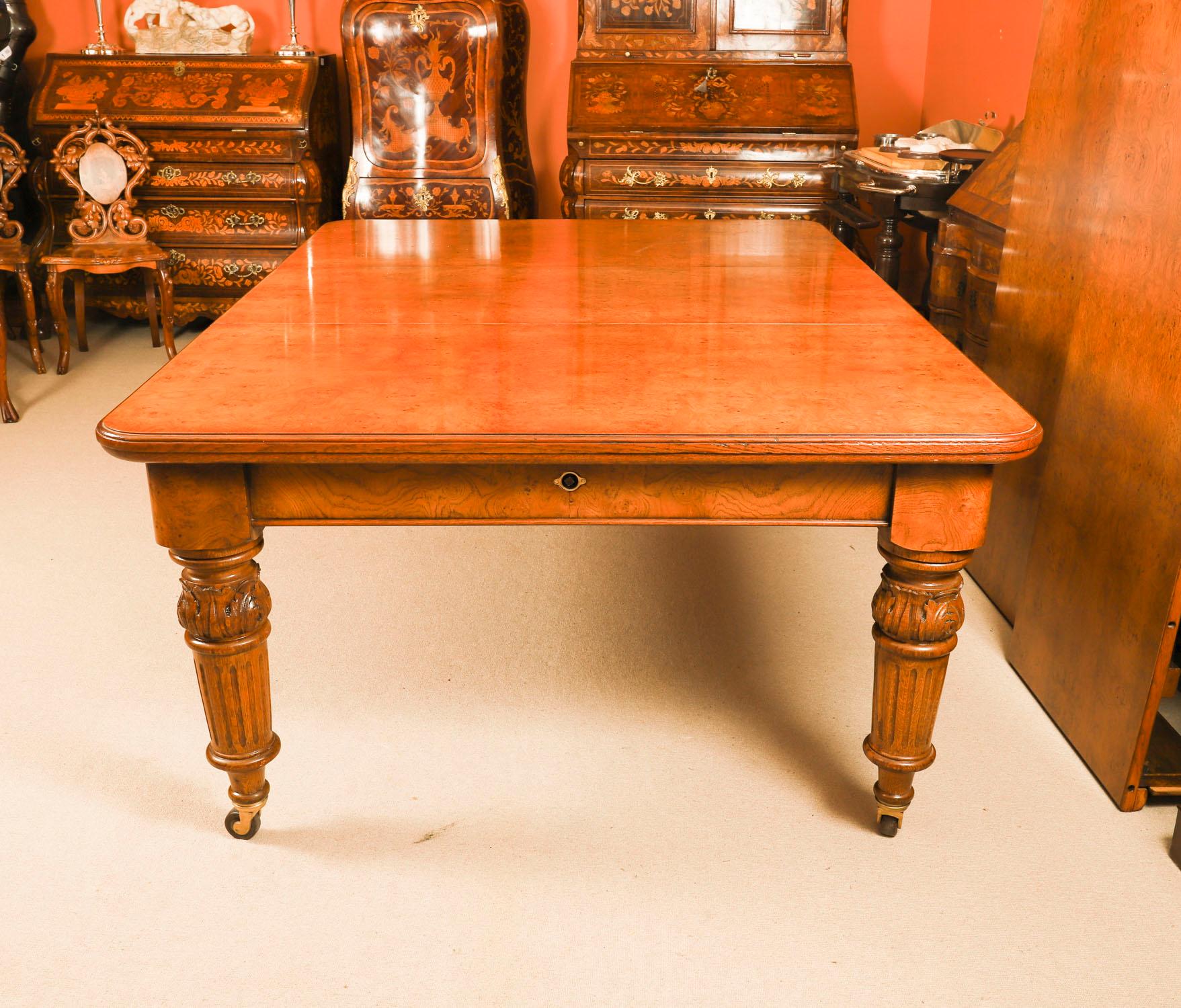 Antique 10ft Victorian Pollard Oak Extending Dining Table 19th Century For Sale 8