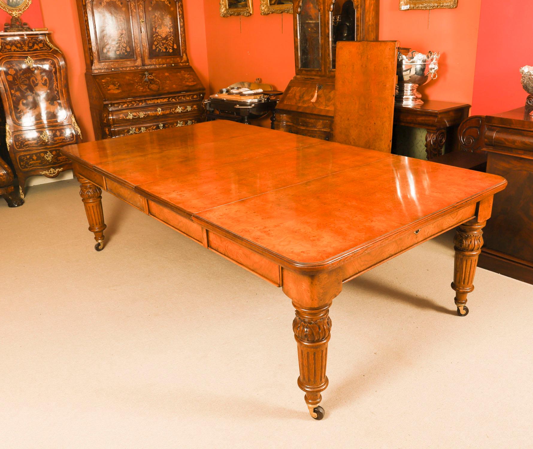 Antique 10ft Victorian Pollard Oak Extending Dining Table 19th Century In Good Condition For Sale In London, GB