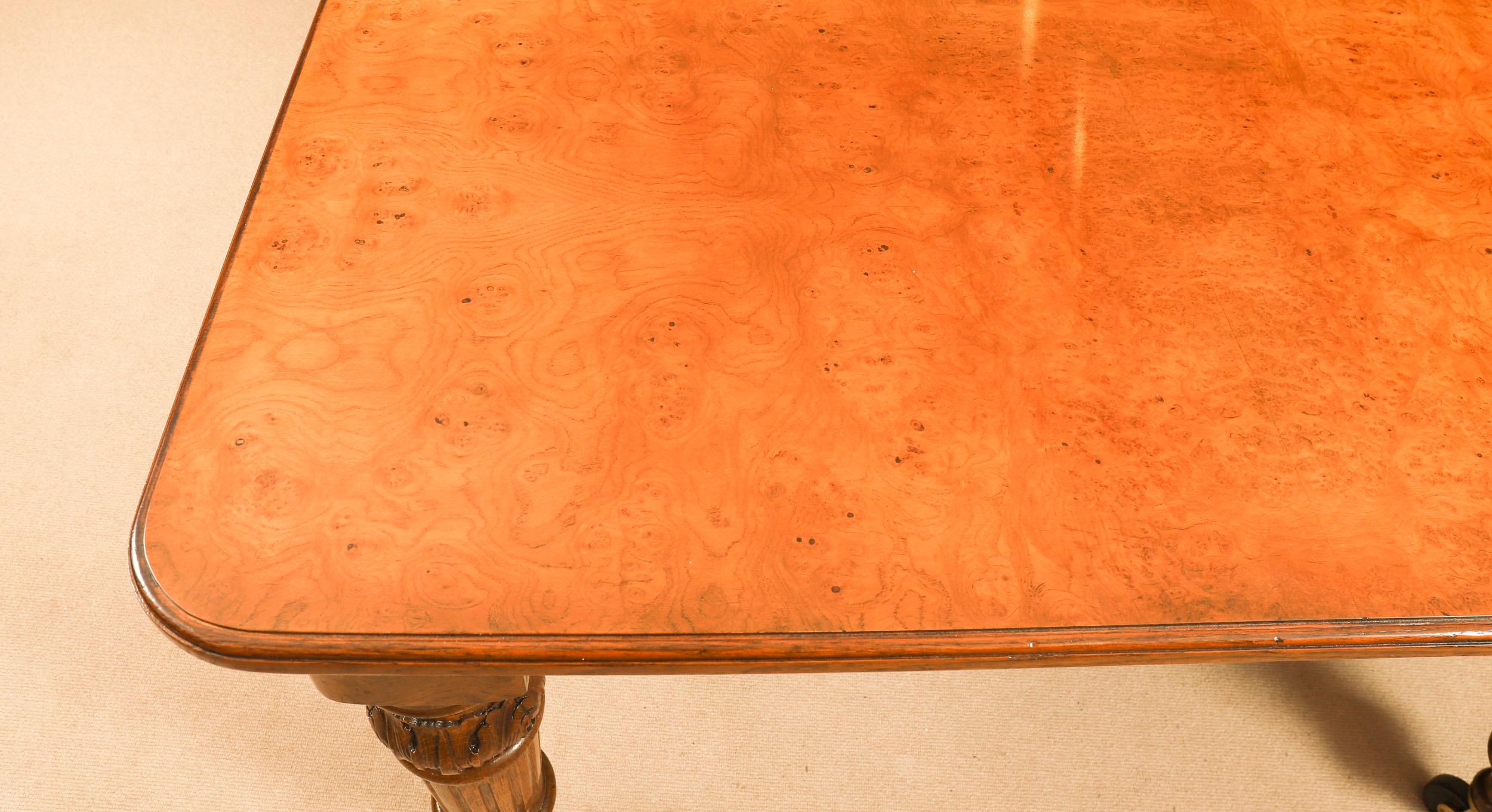 Antique 10ft Victorian Pollard Oak Extending Dining Table 19th Century For Sale 3
