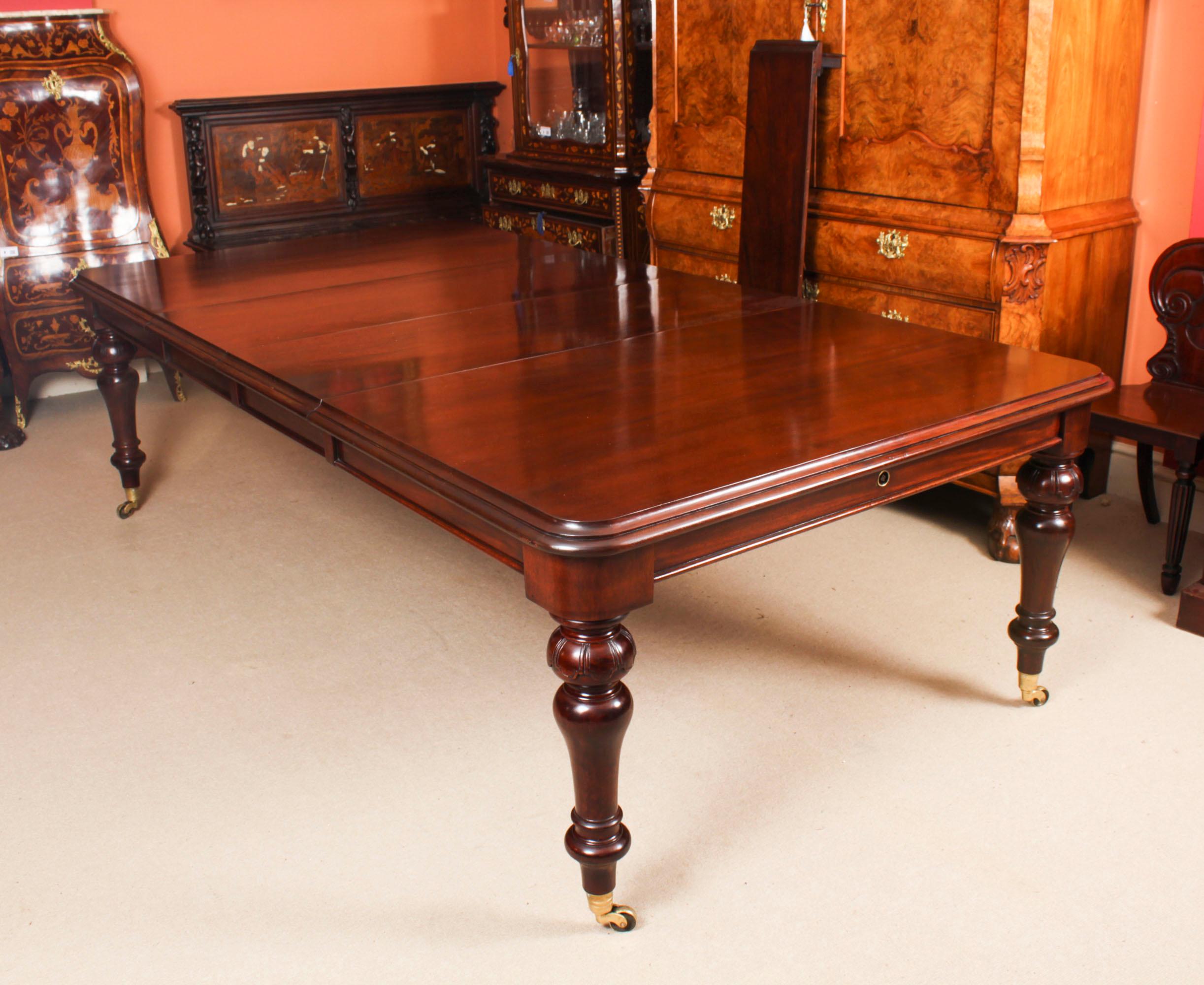 Antique 10ft William IV Extending Dining Table C1835 19th C For Sale 5