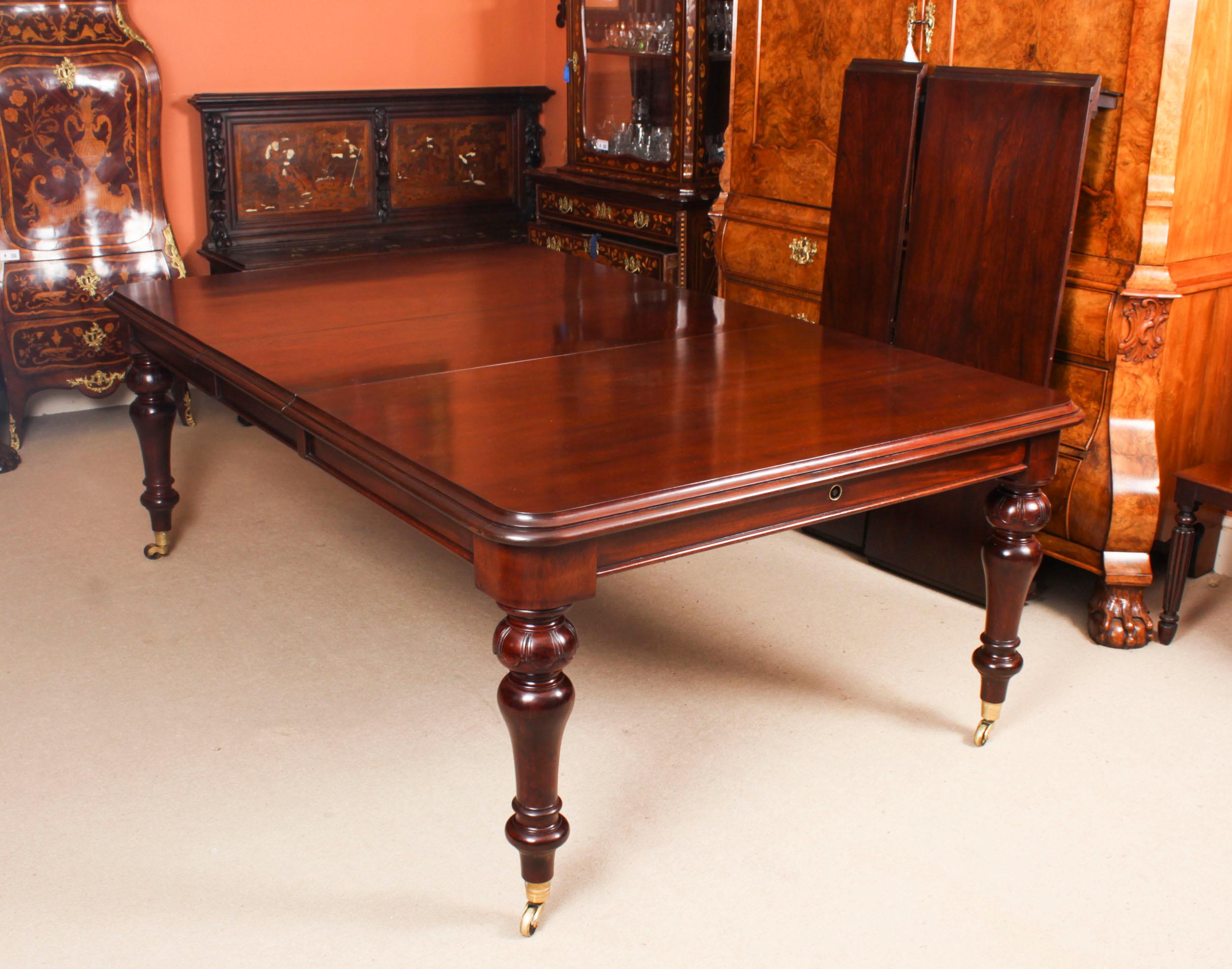 Antique 10ft William IV Extending Dining Table C1835 19th C For Sale 8