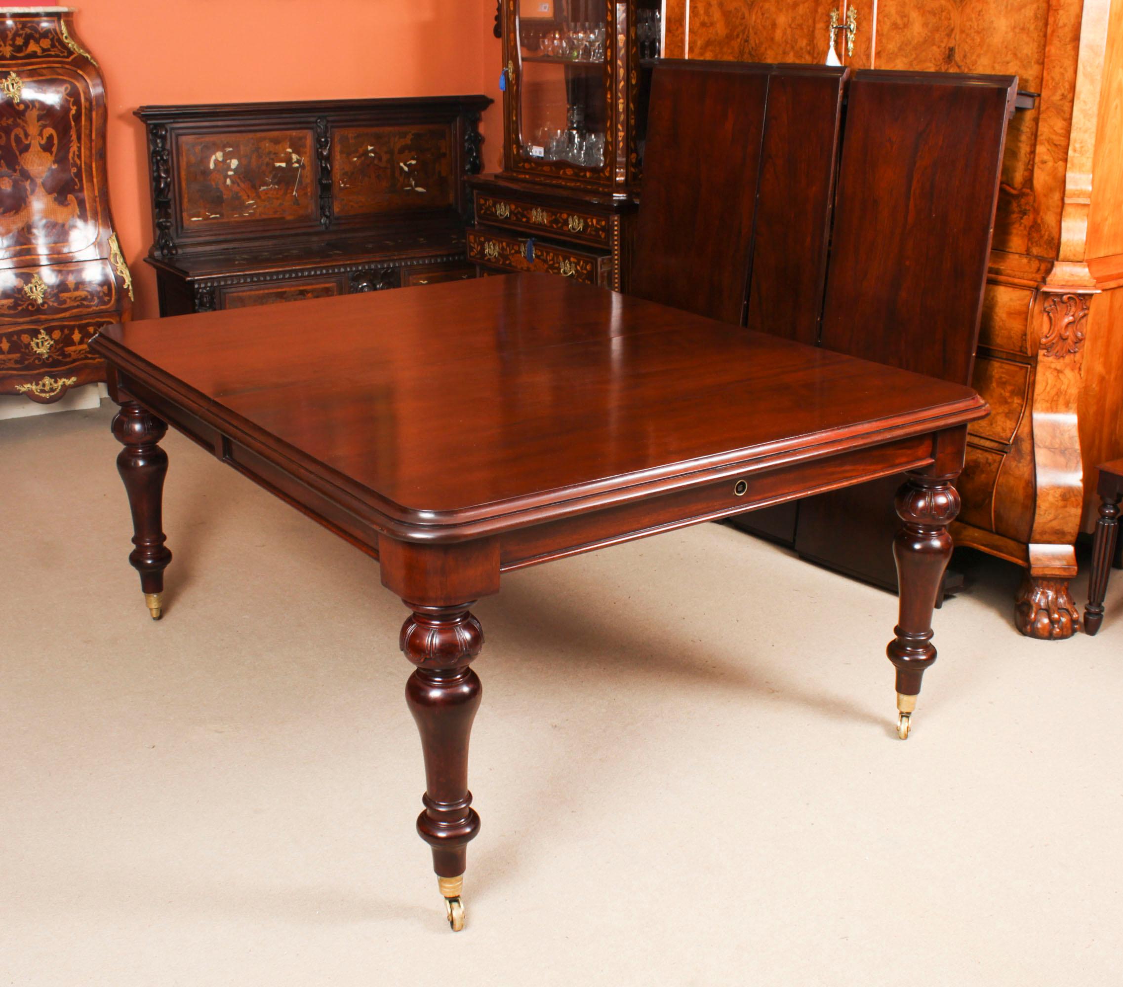 Antique 10ft William IV Extending Dining Table C1835 19th C For Sale 9