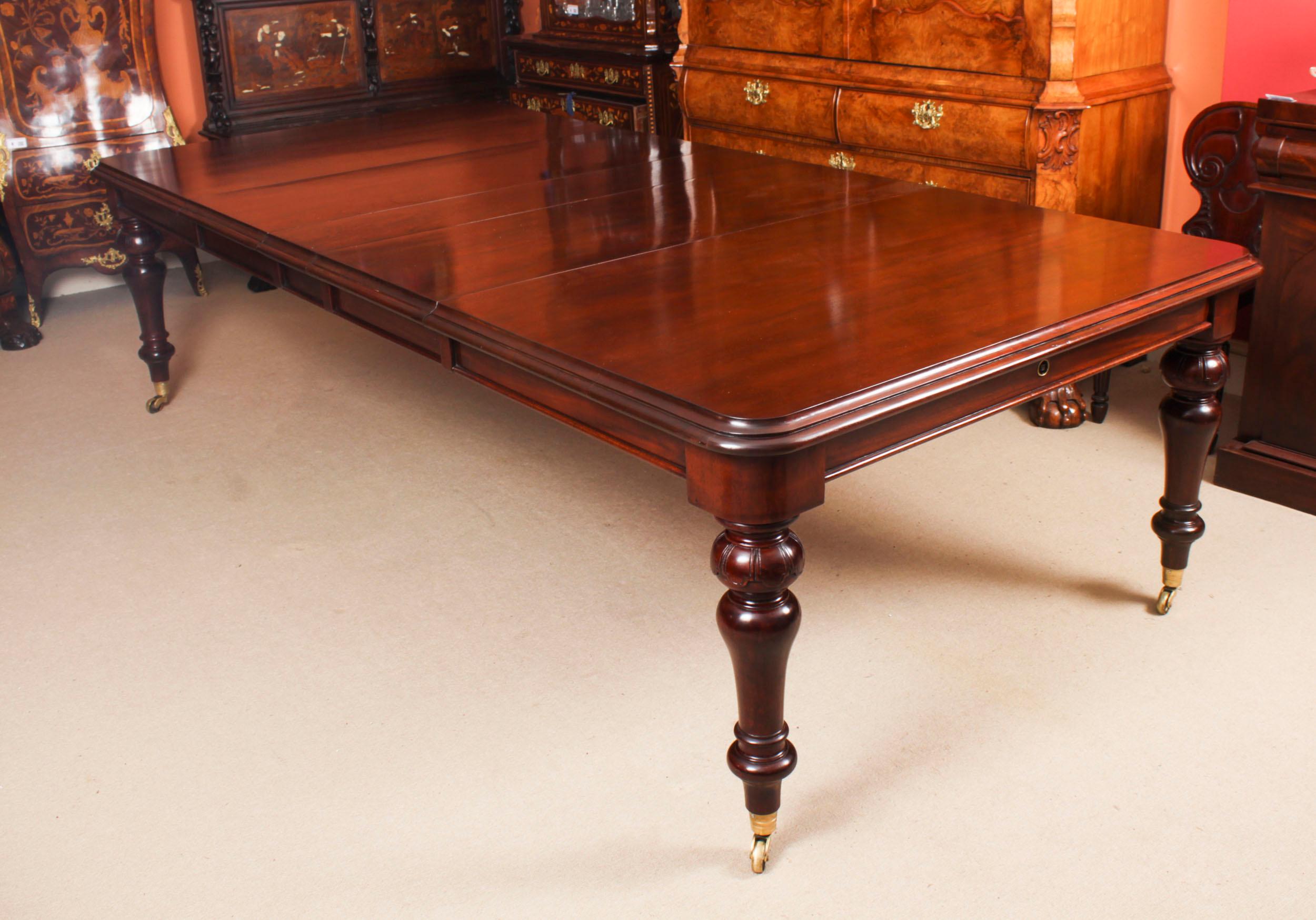 Antique 10ft William IV Extending Dining Table C1835 19th C For Sale 13