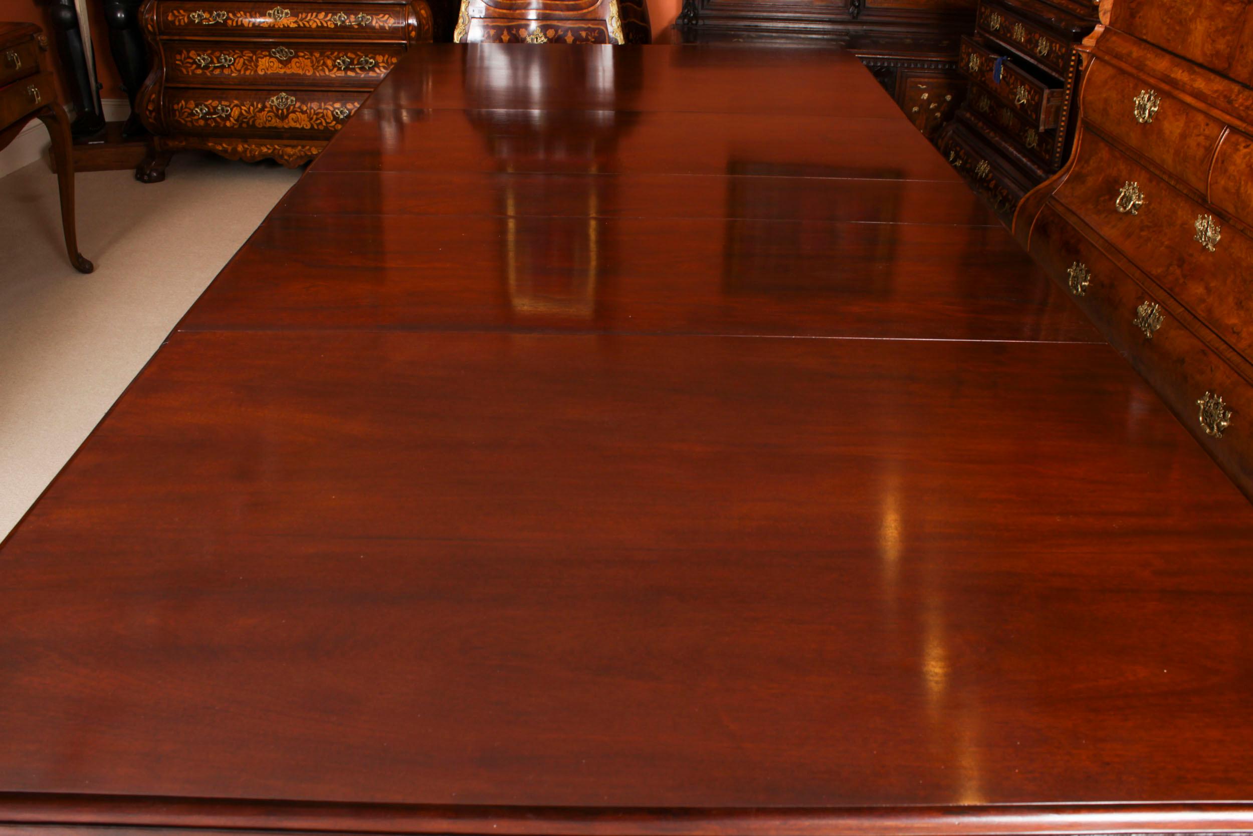 Ancienne table de salle à manger William IV à rallonge de 10 pieds C1835 19ème siècle 1