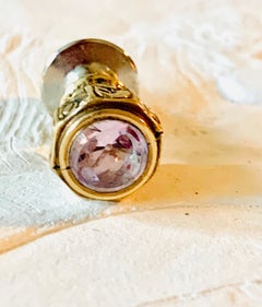 Antique 10k Gold, Georgian Mechanical Pencil Top, Lapel Pin