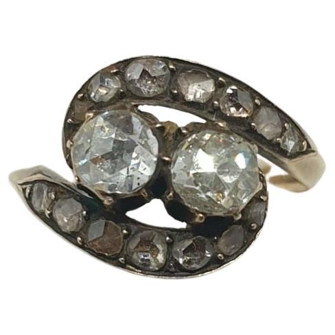 Women's Antique Victorian Rose Cut Diamond Ring For Sale