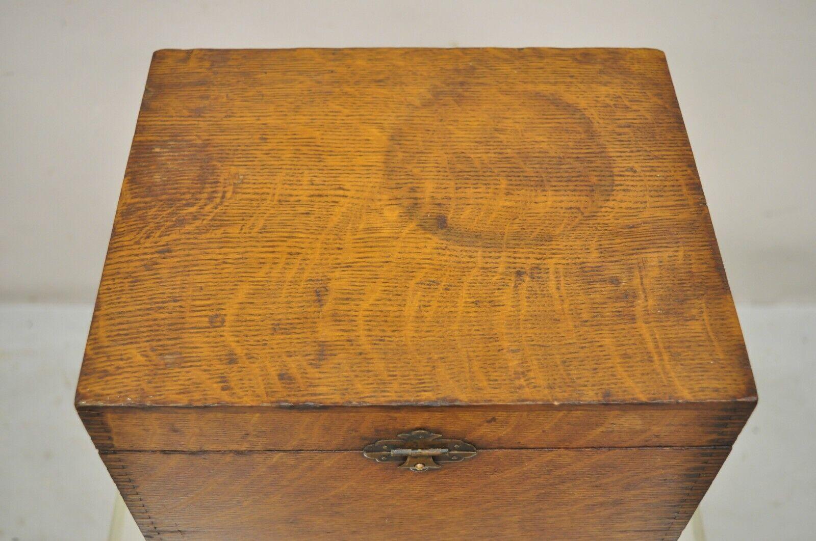 antique wooden sewing box