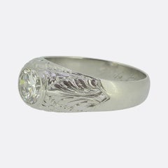 Antique 1.10 Carat Single-Stone Diamond Ring