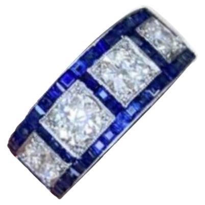 Antique 1.10ct Old European Cut Diamond Engagement Ring, Platinum For Sale