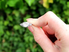 Antique 1.12 Carat Diamond and Platinum Solitaire Ring, Circa 1925