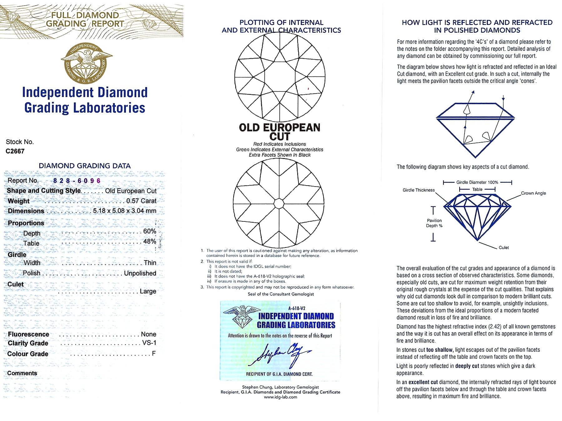 Antike 1,13 Karat Diamant und Gelbgold Ohrstecker im Angebot 7