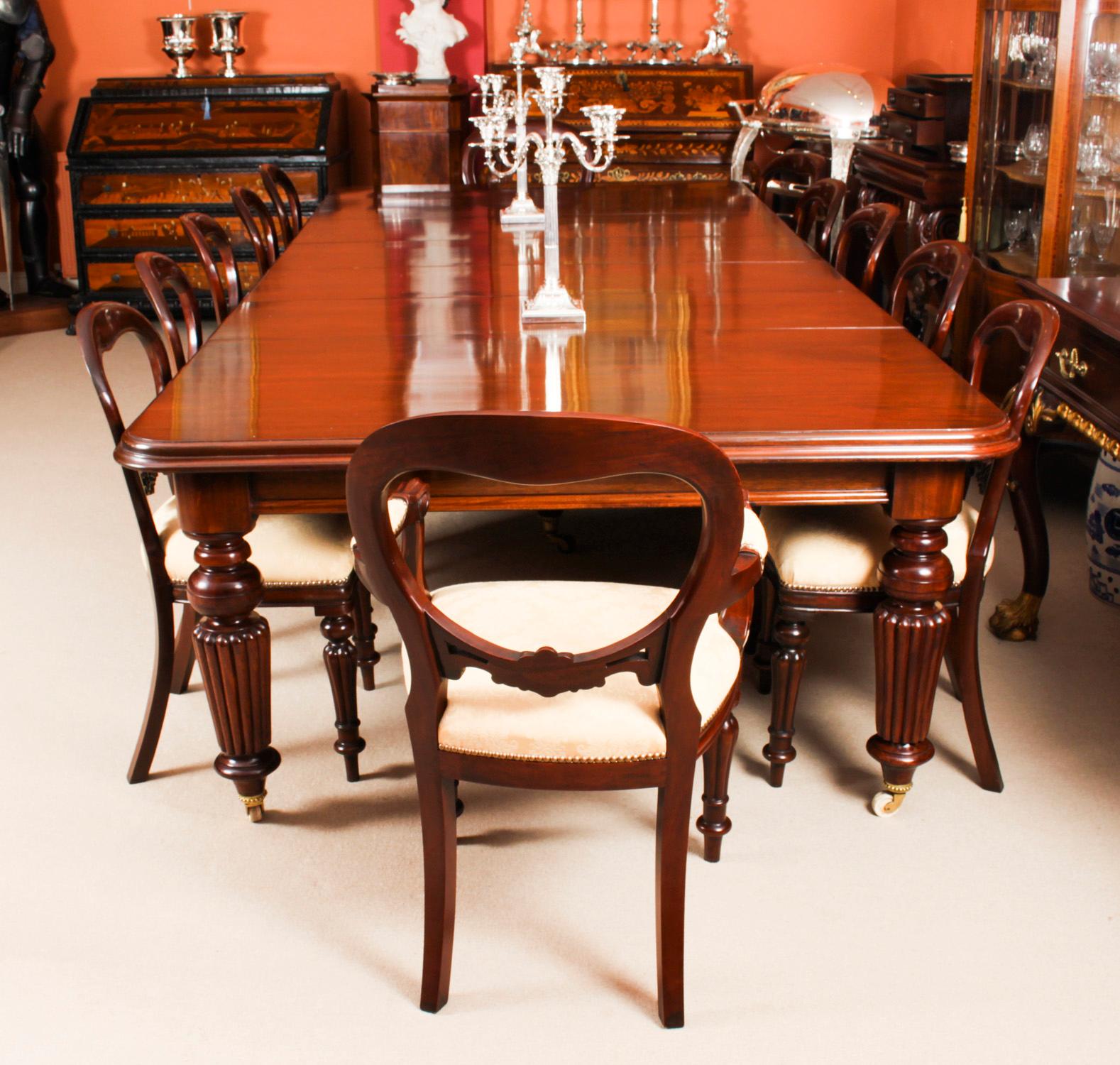 Antique Victorian Mahogany Dining Conference Table 19th Century 6