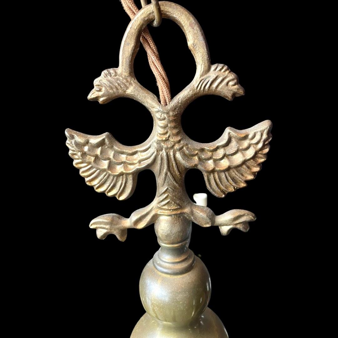Unknown Antique 12 Arm Dutch Flemish Brass Chandelier