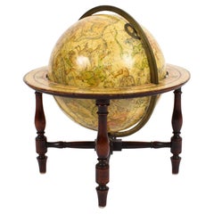 Antique Cary's New Celestial Library Table Globe on Stand 19th C