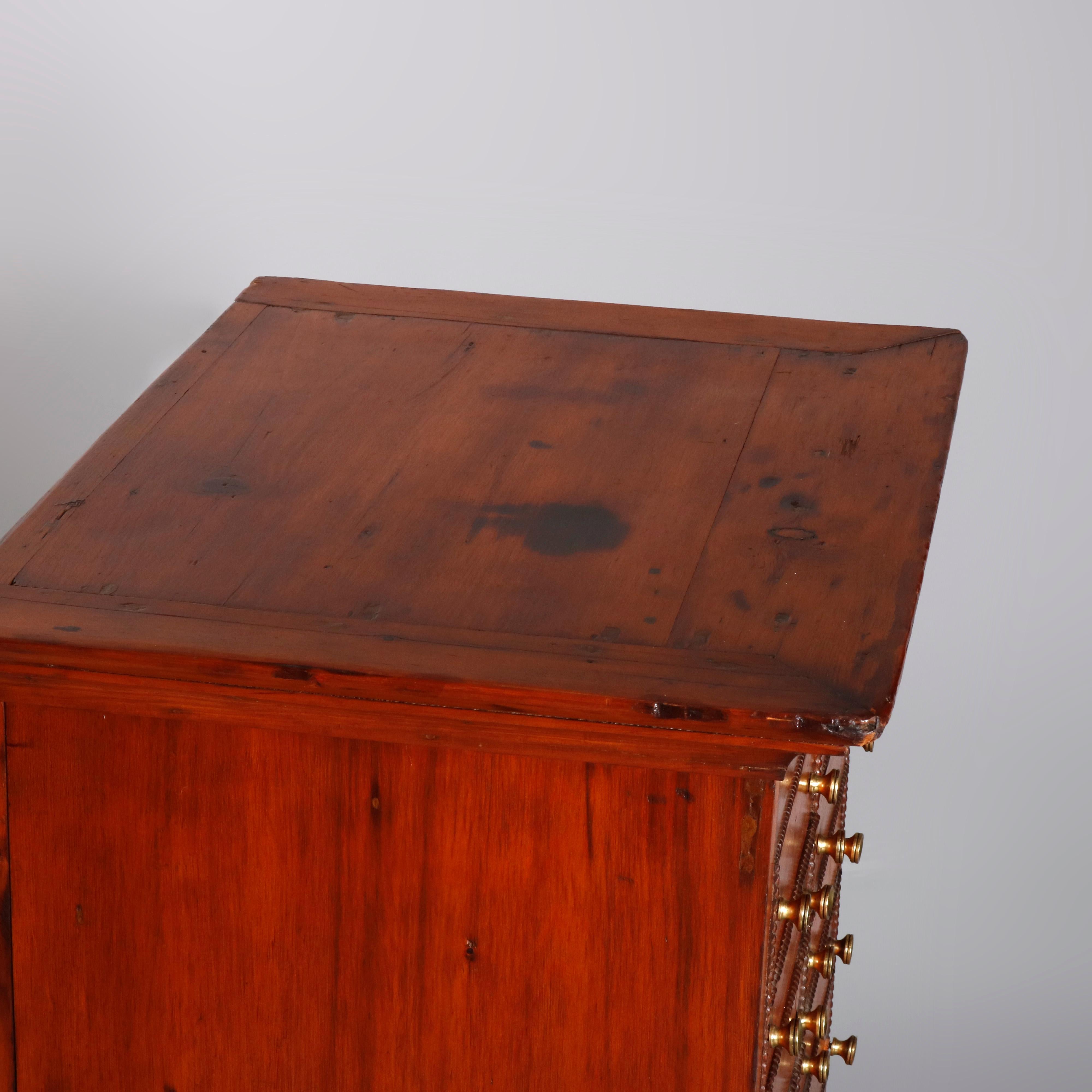 Antique 12-Drawer Pine Apothecary Specimen Cabinet, circa 1870 5