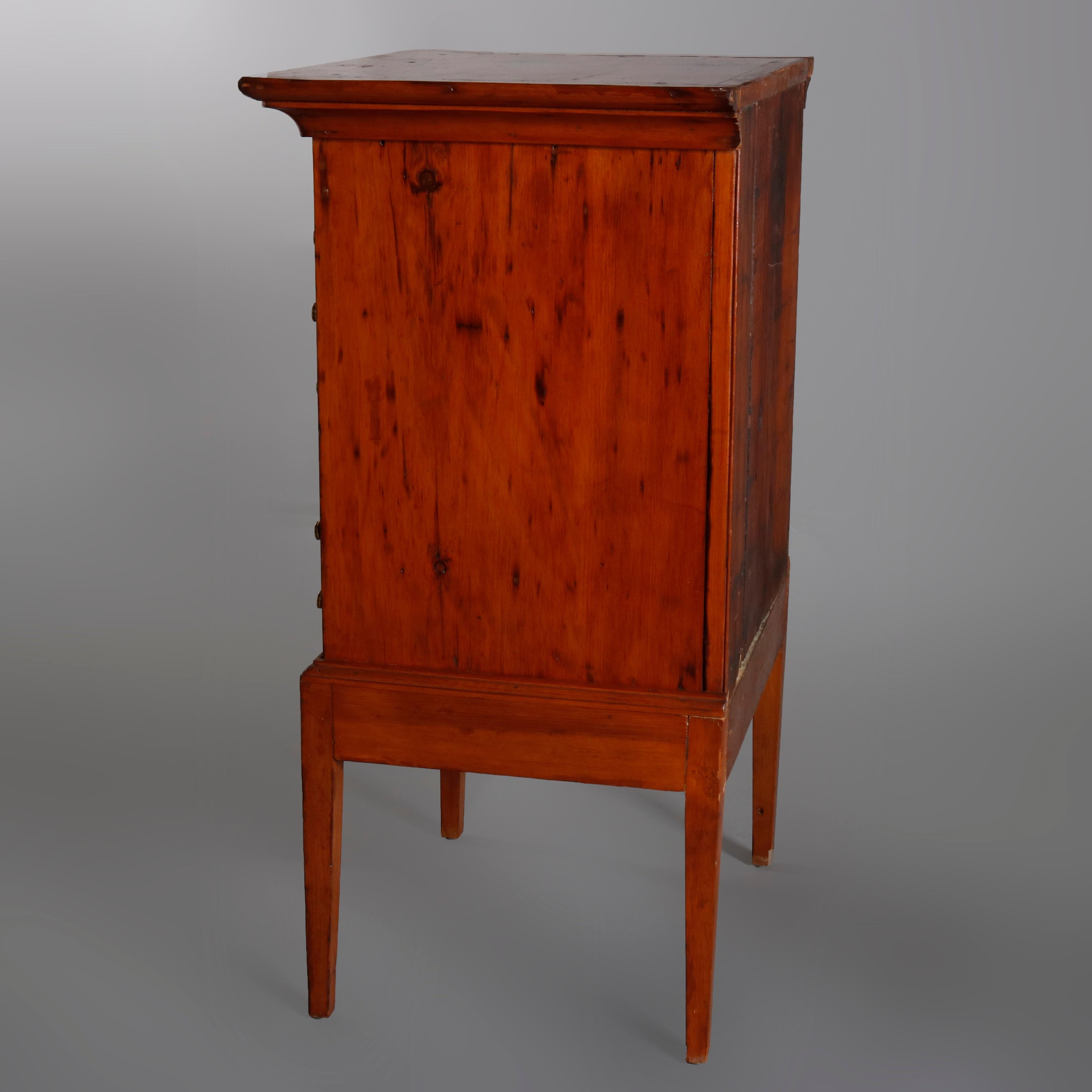 Antique 12-Drawer Pine Apothecary Specimen Cabinet, circa 1870 2
