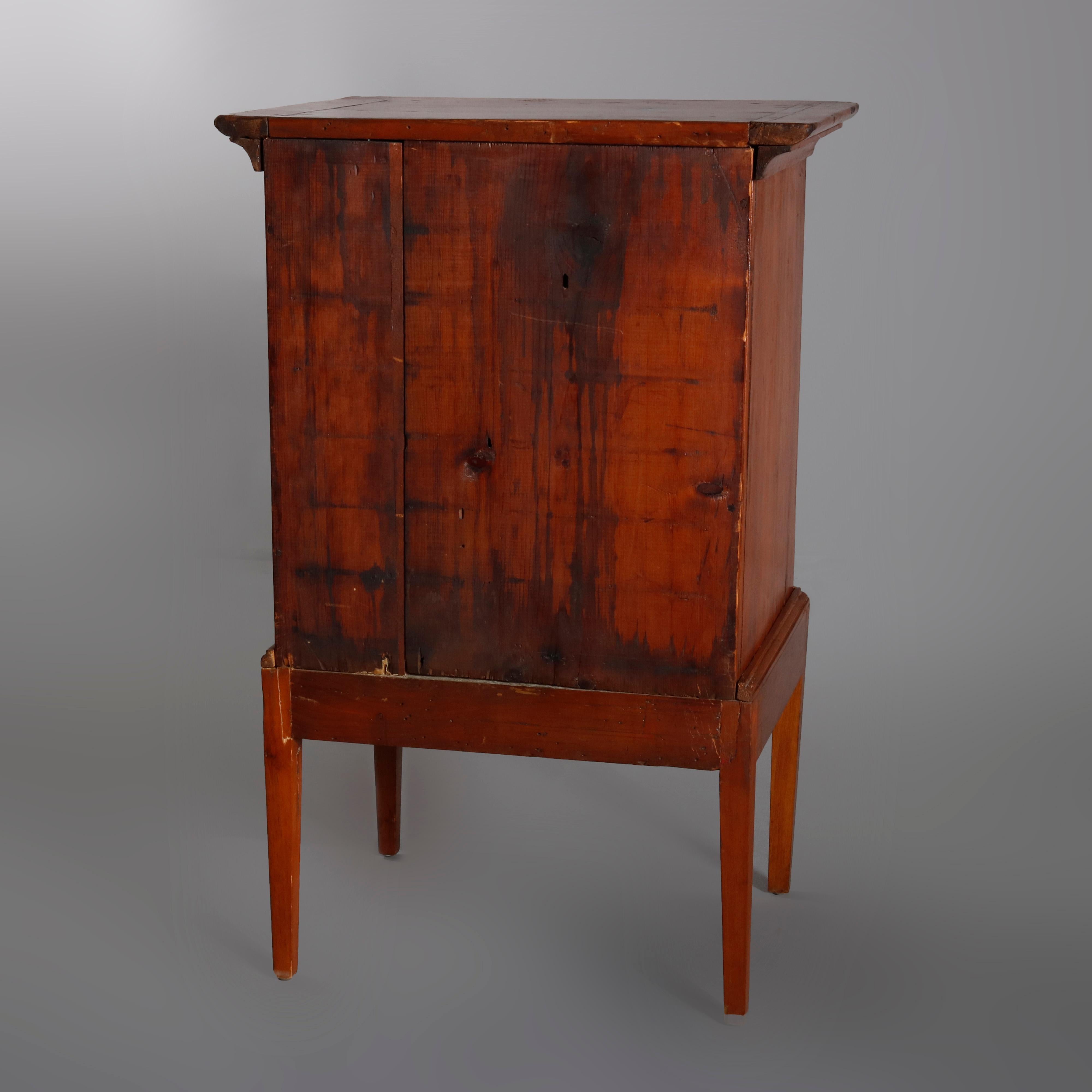 Antique 12-Drawer Pine Apothecary Specimen Cabinet, circa 1870 3