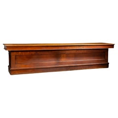 Antique comptoir de magasin en bois de 12 pieds