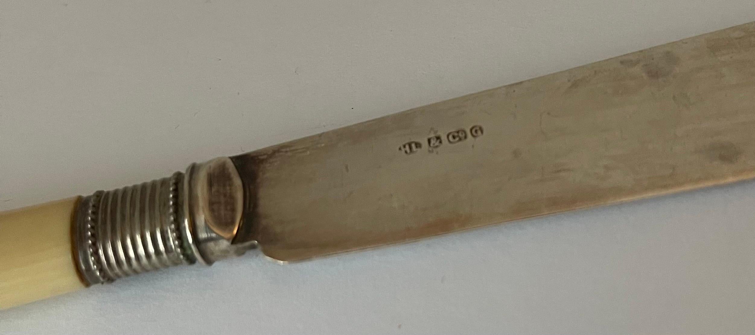 Antiguo Servicio de 12 Platos para Pescado de Hamilton-Laidlaw, Glasgow Circa 1877-1878 en venta 8