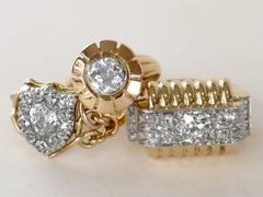 Antique 1.20 Carat Diamond and 18k Rose Gold Solitaire Engagement Ring