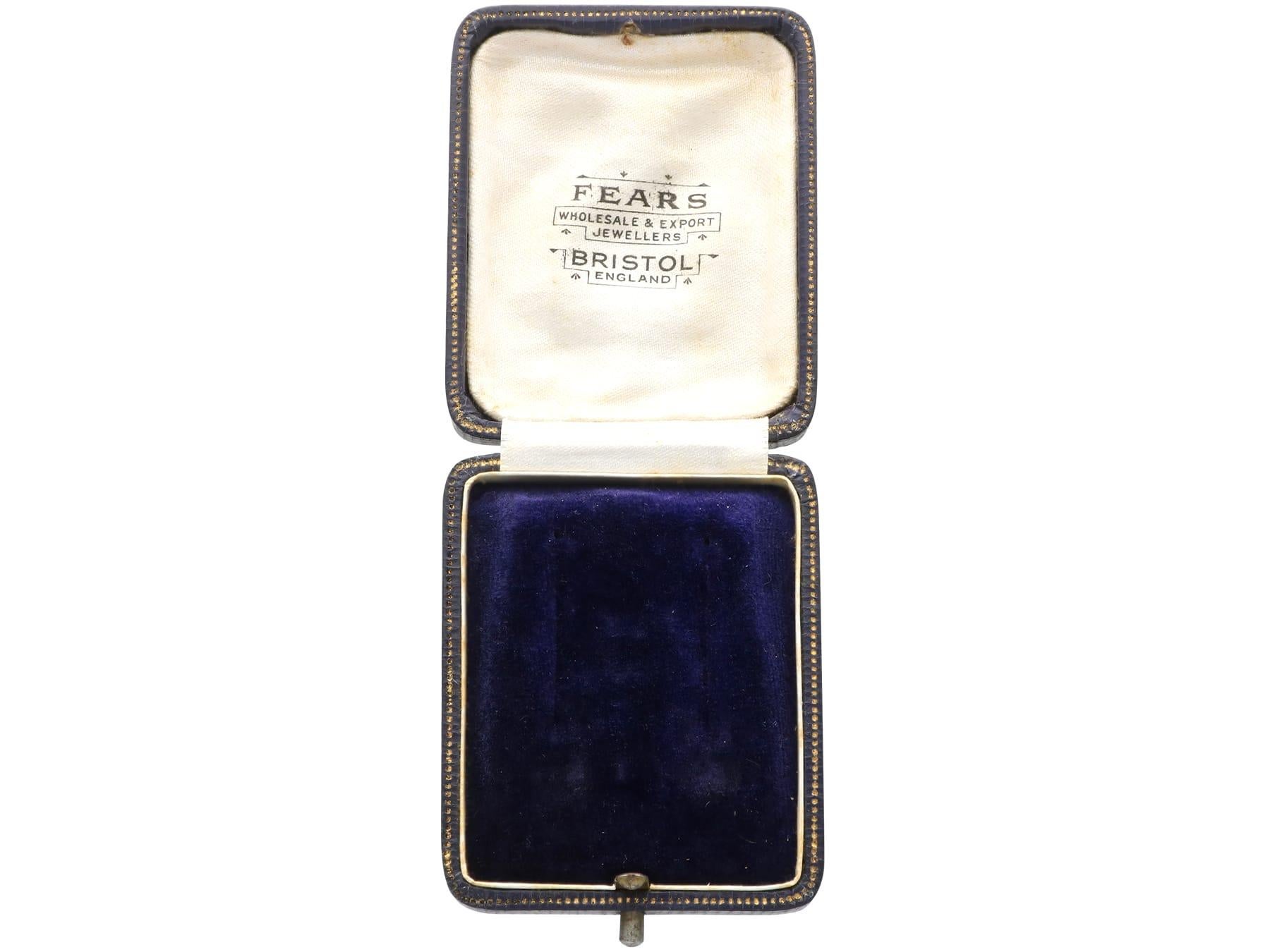 Antichi orecchini a goccia in oro giallo 15k e diamanti da 1,21 carati Circa 1900 in vendita 9