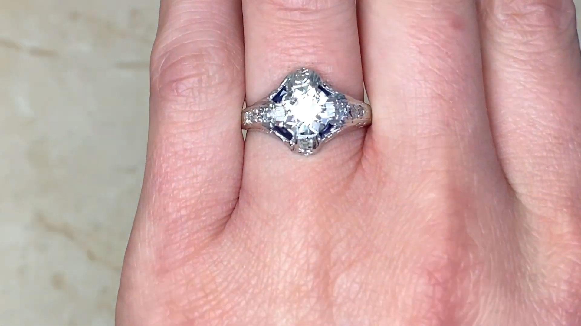 Antique Old European Cut Diamond Engagement Ring (Approx. 1.20-Carats), Platinum 1