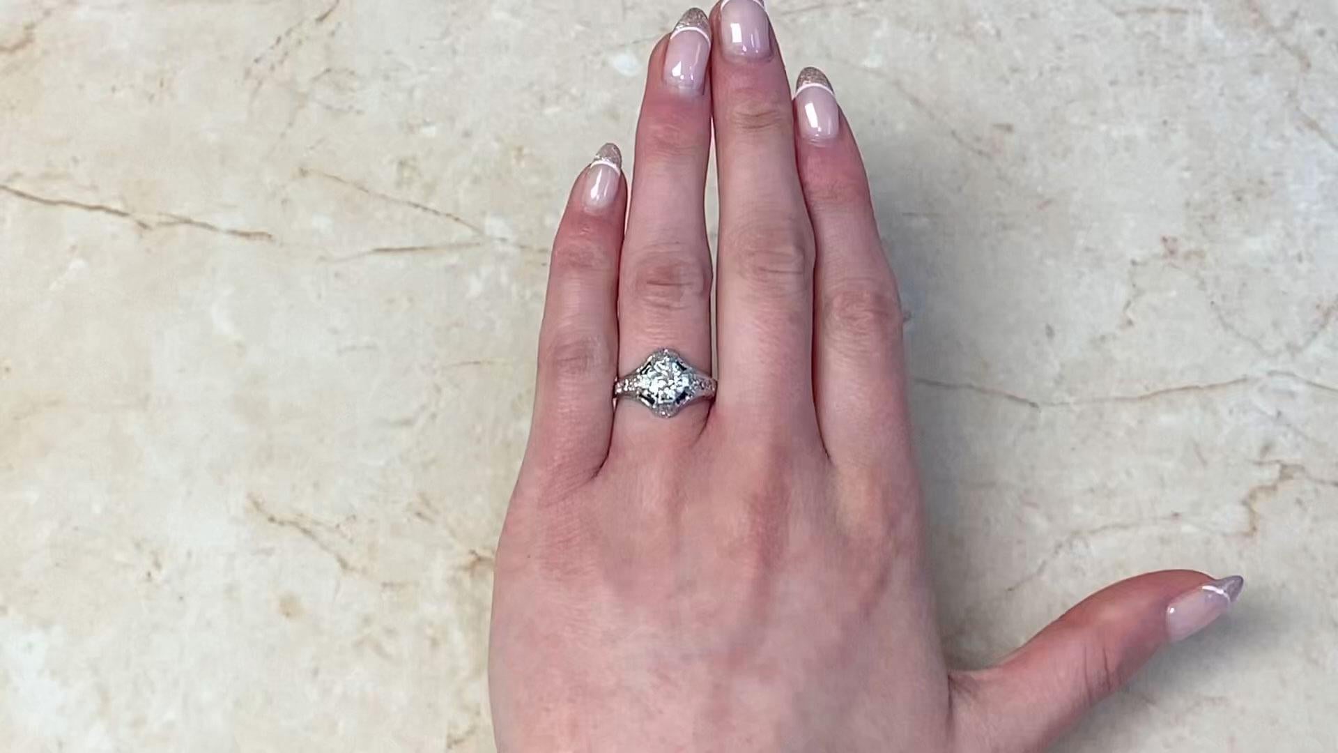 Antique Old European Cut Diamond Engagement Ring (Approx. 1.20-Carats), Platinum 2