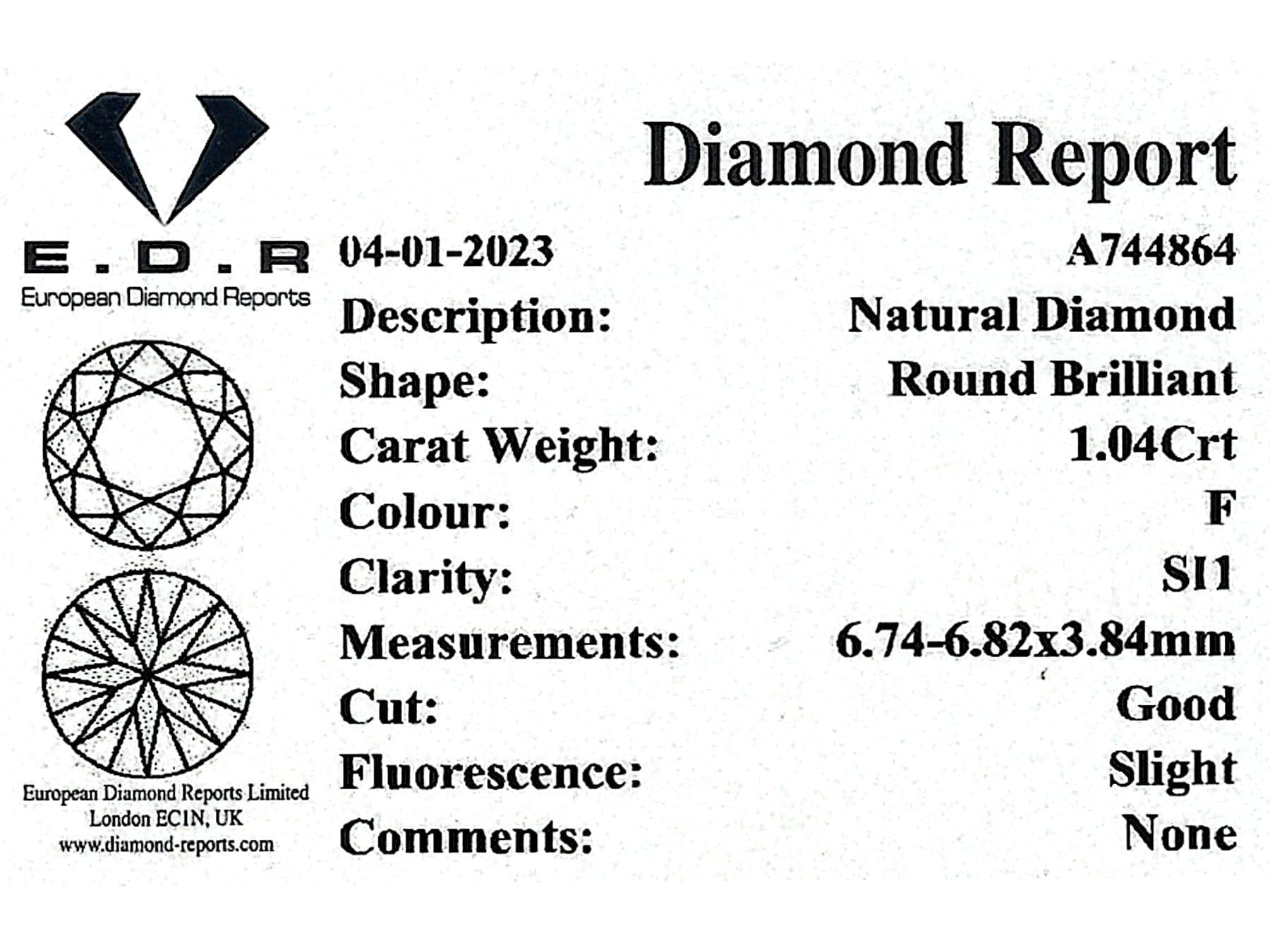 Antique 1.24 Carat Diamond and Platinum Solitaire Ring For Sale 5