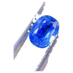 Antique 1.25ct No-Heat Cornflower Blue Kashmir Sapphire